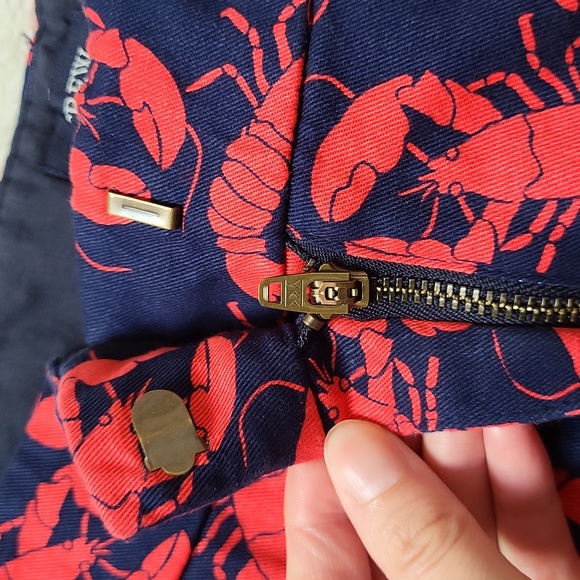 NWT! J. CREW Lobster 🦞 Print Shorts! Size 12! - Picture 9 of 10